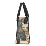 Cat Print  Luxury Women PU Handbag