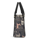 Cat Print  Luxury Women PU Handbag