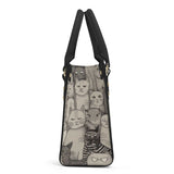 Cat Print  Luxury Women PU Handbag