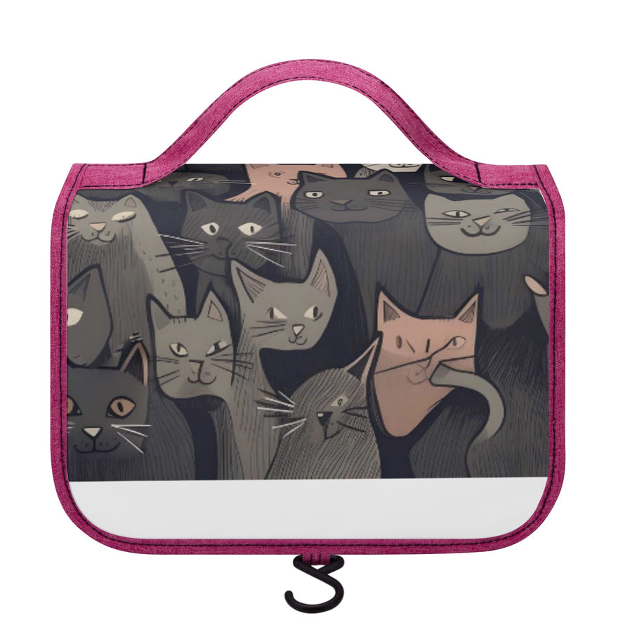 Cat Print  Toiletry Cosmetic Travel Bag