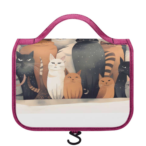 Cat Print  Toiletry Cosmetic Travel Bag