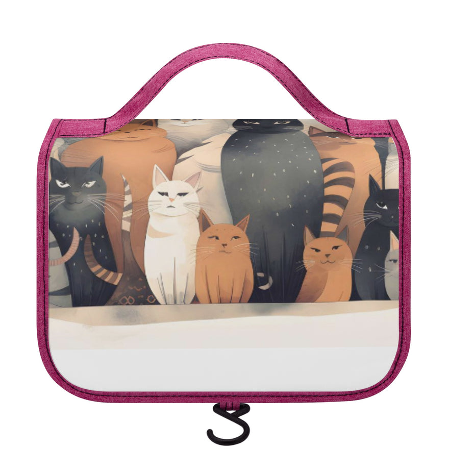 Cat Print  Toiletry Cosmetic Travel Bag