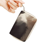 Cat Print  Zipper Card Holder