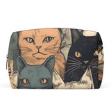 Cat Print  PU Cosmetic Bag