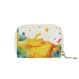 Cat Print  Zipper Card Holder