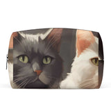 Cat Print  PU Cosmetic Bag