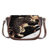 Cat Print  Saddle Bag