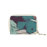 Cat Print  Zipper Card Holder