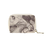 Cat Print  Zipper Card Holder