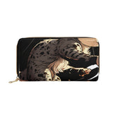 Cat Print  PU Leather Zipper Wallet