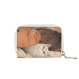 Cat Print  Zipper Card Holder
