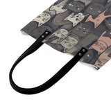 Cat Print  PU Leather Handbags