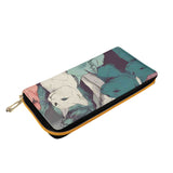 Cat Print  PU Leather Zipper Wallet