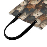 Cat Print  PU Leather Handbags
