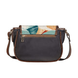 Cat Print  Saddle Bag