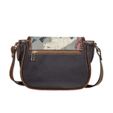 Cat Print  Saddle Bag