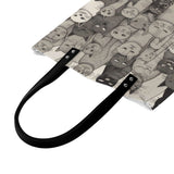 Cat Print  PU Leather Handbags