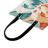 Cat Print  PU Leather Handbags