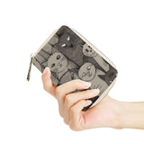 Cat Print  Zipper Card Holder