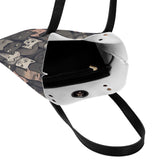 Cat Print  PU Leather Handbags