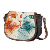 Cat Print  Saddle Bag