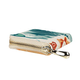 Cat Print  Zipper Card Holder