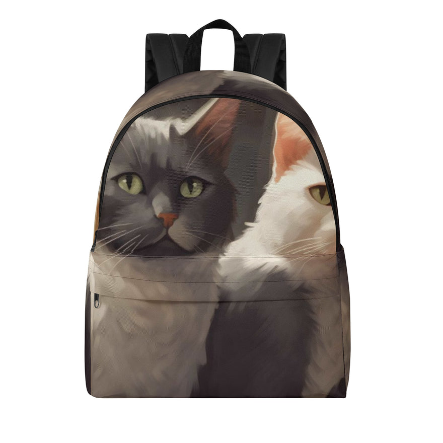 Cat Print  New Canvas Backpack
