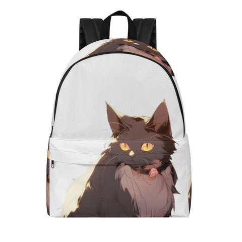 Cat Print  New Canvas Backpack