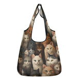 Cat Print  3 Pack of Grocery Bags