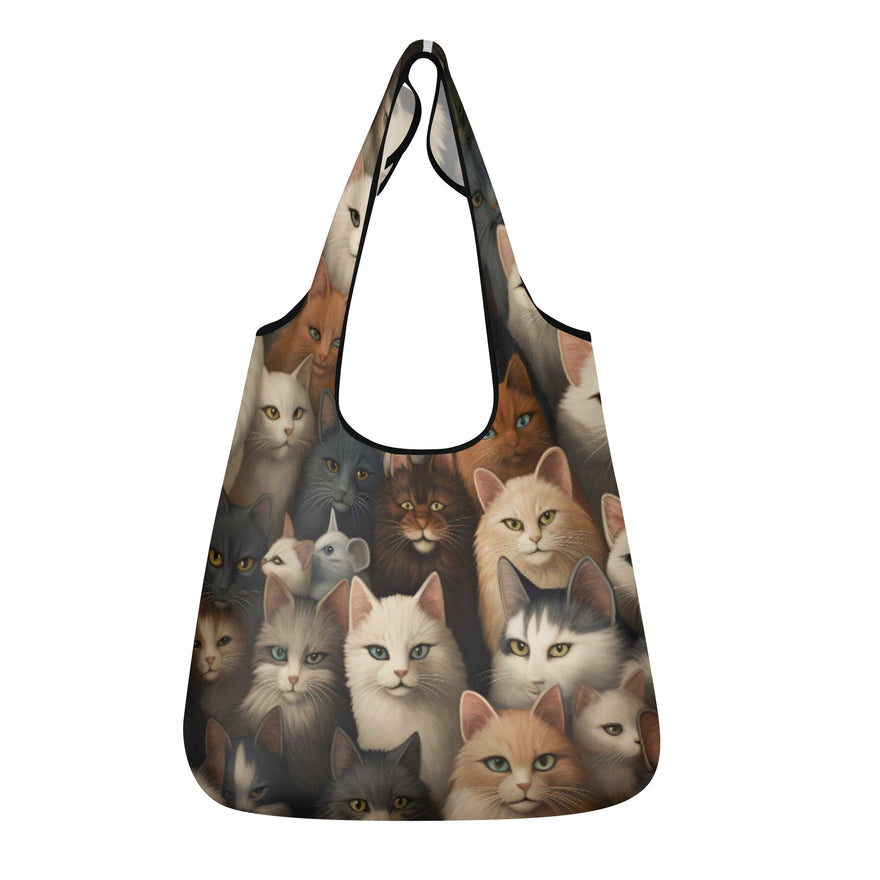Cat Print  3 Pack of Grocery Bags