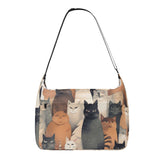 Cat Print  Journey Laptop Messenger & Shoulder Bag