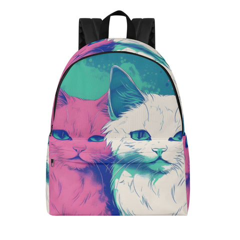 Cat Print  New Canvas Backpack