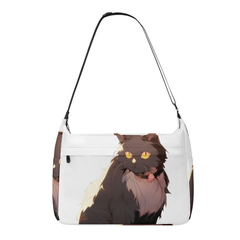 Cat Print  Journey Laptop Messenger & Shoulder Bag