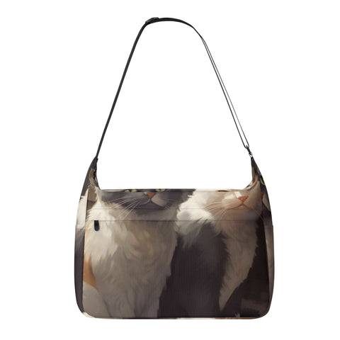 Cat Print  Journey Laptop Messenger & Shoulder Bag