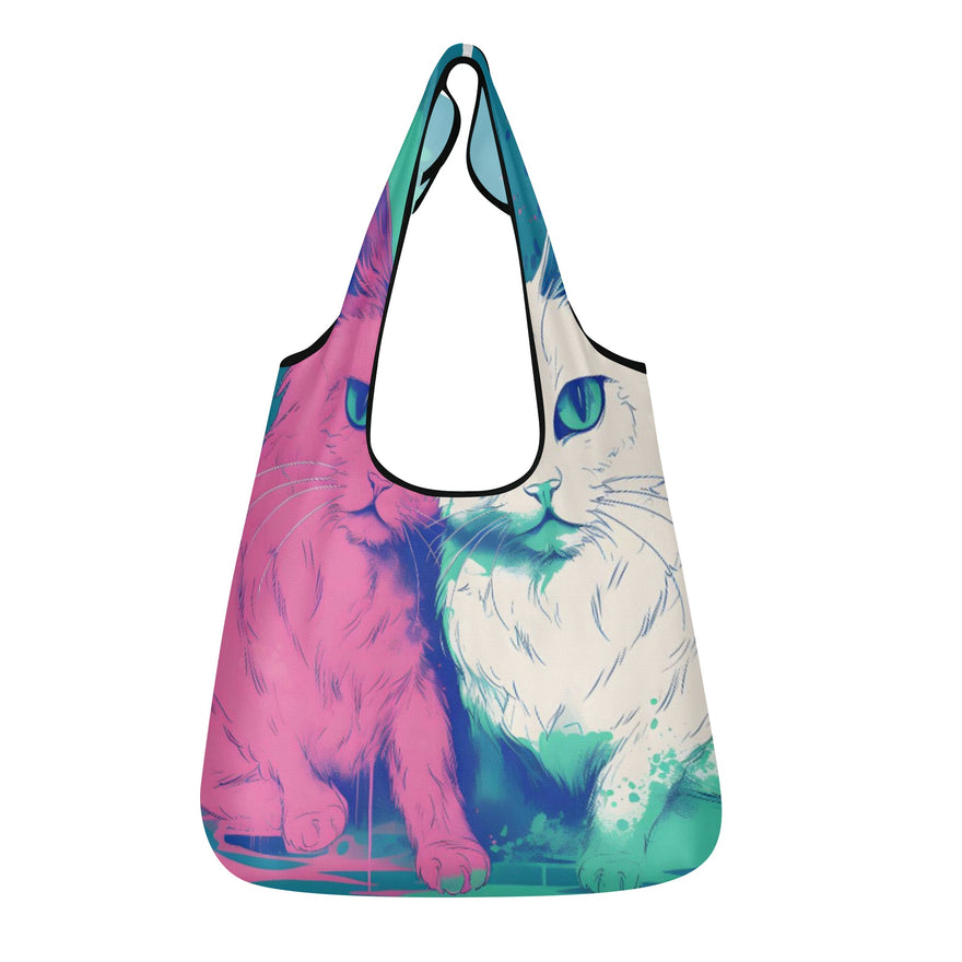 Cat Print  3 Pack of Grocery Bags