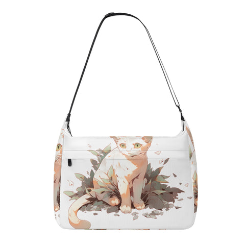 Cat Print  Journey Laptop Messenger & Shoulder Bag
