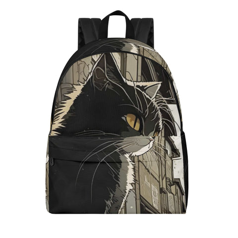 Cat Print  New Canvas Backpack