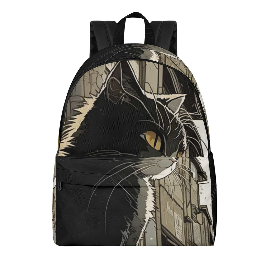 Cat Print  New Canvas Backpack