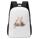 Cat Print  17 Inch School Backpack