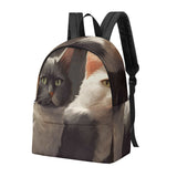 Cat Print  New Canvas Backpack