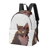 Cat Print  New Canvas Backpack