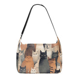 Cat Print  Journey Laptop Messenger & Shoulder Bag