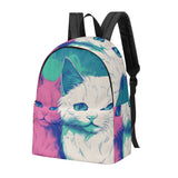 Cat Print  New Canvas Backpack