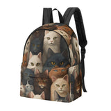 Cat Print  New Canvas Backpack