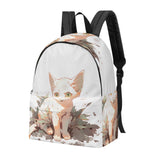 Cat Print  New Canvas Backpack