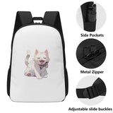 Cat Print  17 Inch School Backpack