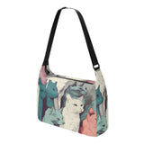 Cat Print  Journey Laptop Messenger & Shoulder Bag