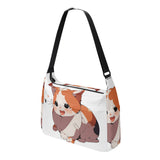 Cat Print  Journey Laptop Messenger & Shoulder Bag