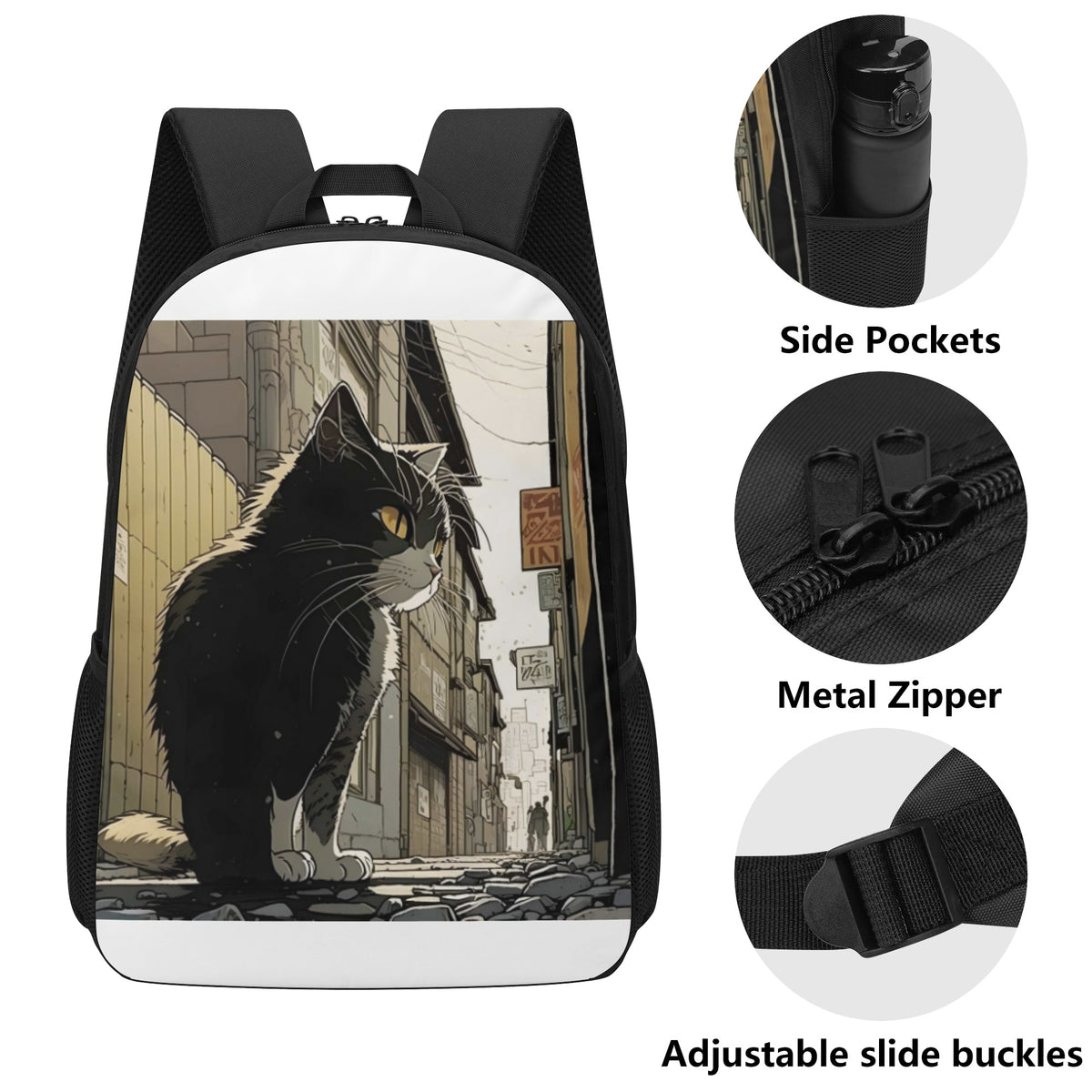 Shop Cat Print 17 Inch School Backpack – Luggage Factory