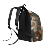 Cat Print  New Canvas Backpack